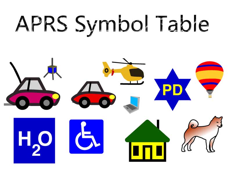 APRS Icon Character Comparison Table